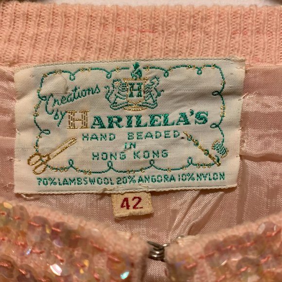 Harilela's~ Vintage Hand Beaded Sweater - Picture 2 of 15